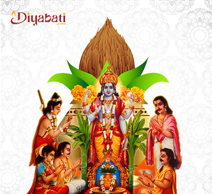 satyanarayan puja clipart of children